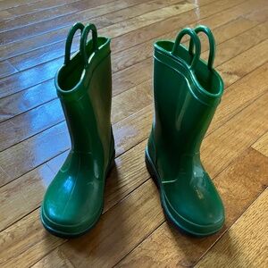 Zoogs Green rainboots size 5 (toddler)